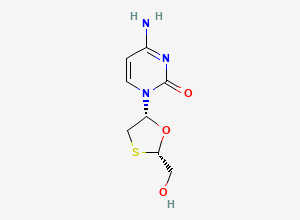 Two-dimensional chemical structure of Lamivudine EP Impurity D, CAS 134680-32-3