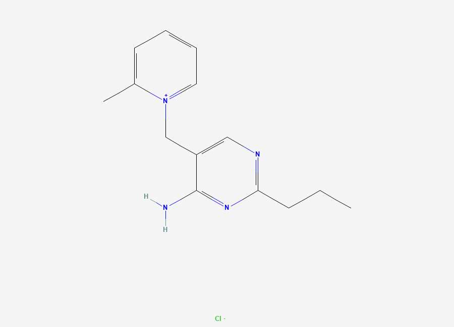 Two-dimensional chemical structure of Amprolium, CAS 121-25-5