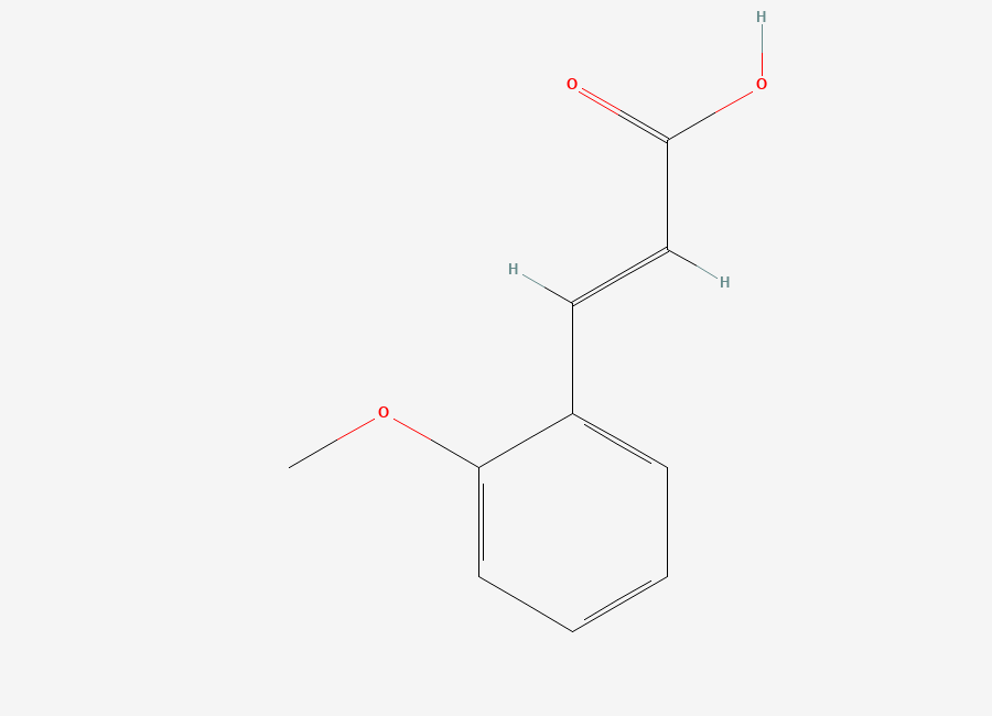 Two-dimensional chemical structure of 2-Methoxycinnamic acid