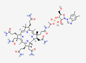 Two-dimensional chemical structure of Cobalamin, CAS 13408-78-1