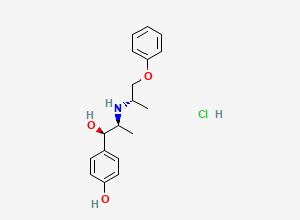 Two-dimensional chemical structure of Isoxsuprine Hydrochloride, CAS 579-56-6