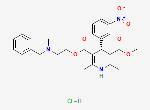 Two-dimensional chemical structure of Nicardipine Hydrochloride, CAS 54527-84-3