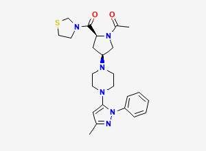 Two-dimensional chemical structure of Teneligliptin Impurity A