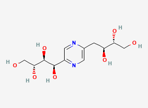 Two-dimensional chemical structure of Glucosamine EP Impurity C / Deoxy-Fructosazine, CAS 17460-13-8