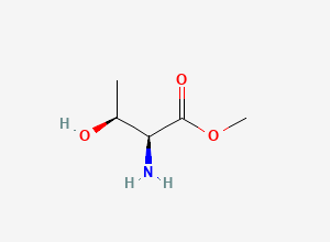 Two-dimensional chemical structure of methyl (2S,3S)-2-amino-3-hydroxybutanoate