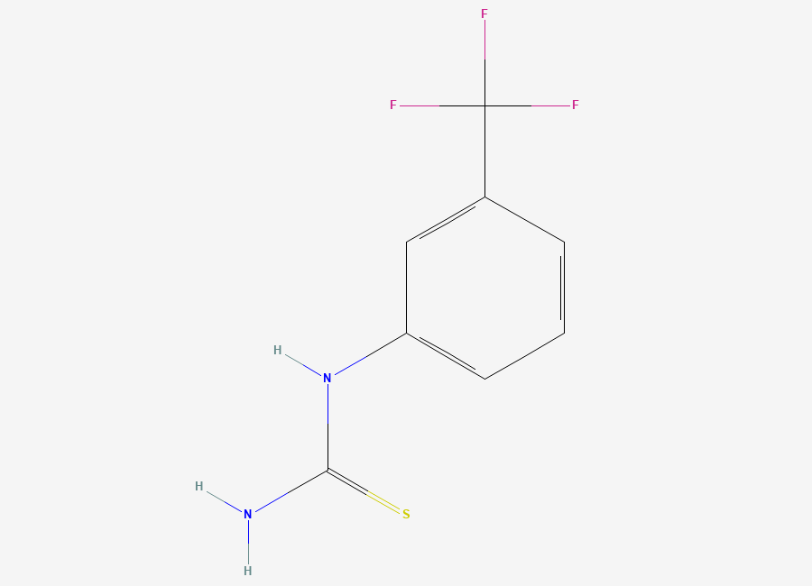 Two-dimensional chemical structure of 3-(Trifluoromethyl)phenylthiourea