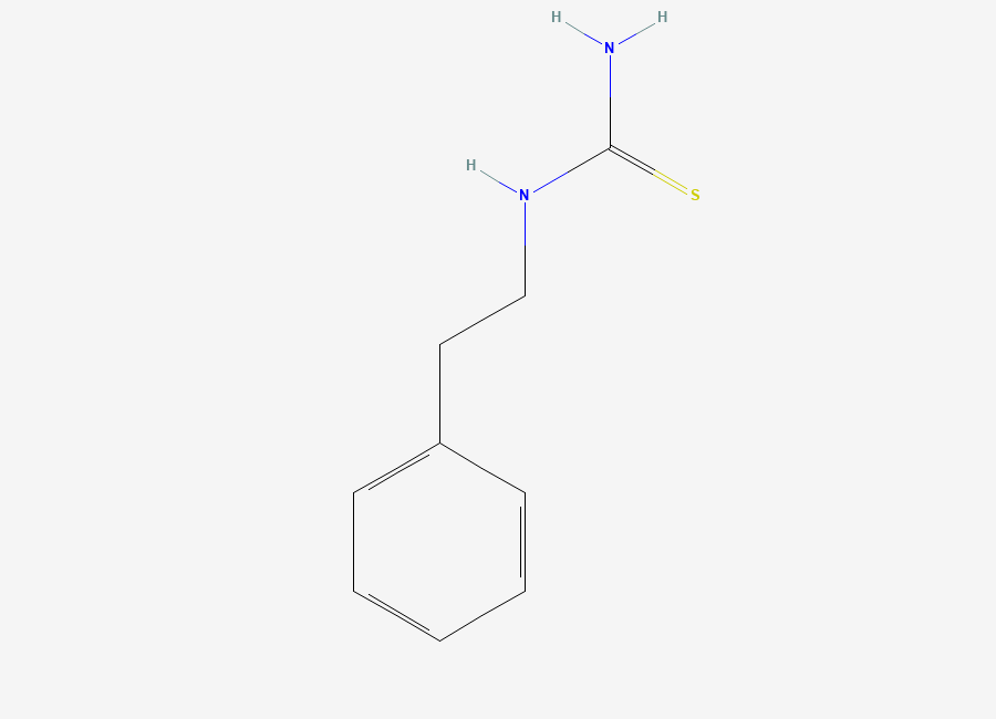 Two-dimensional chemical structure of (2-Phenylethyl)thiourea