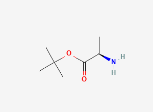 Two-dimensional chemical structure of tert-butyl (2R)-2-aminopropanoate