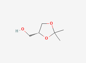Two-dimensional chemical structure of (R)-Solketal