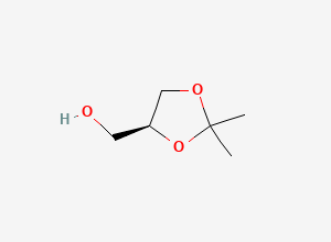 Two-dimensional chemical structure of (+)-Solketal