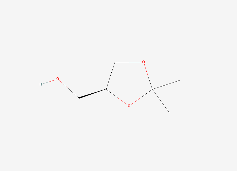 Two-dimensional chemical structure of (+)-Solketal