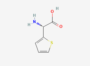 Two-dimensional chemical structure of (R)-2-Thienylglycine