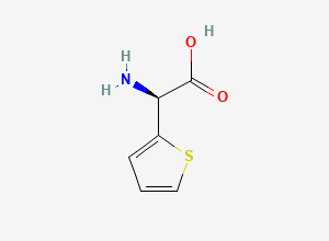 Two-dimensional chemical structure of (S)-2-Thienylglycine