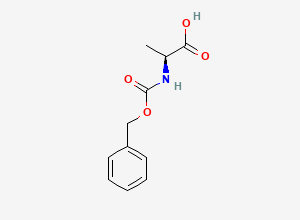 Two-dimensional chemical structure of N-carbobenzyloxyalanine