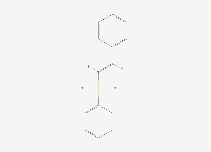 Two-dimensional chemical structure of Phenyl trans-Styryl Sulfone