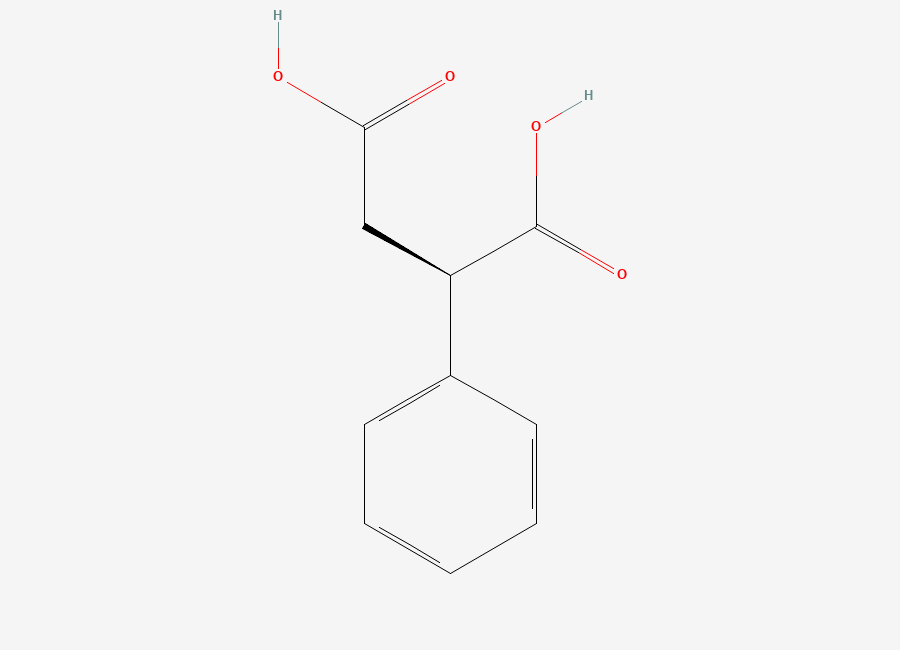 Two-dimensional chemical structure of (R)-(-)-Phenylsuccinic acid