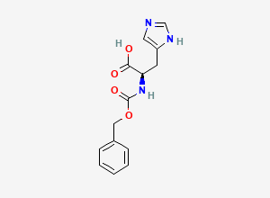 Two-dimensional chemical structure of Z-D-His-OH