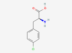 Two-dimensional chemical structure of 4-Chloro-L-phenylalanine