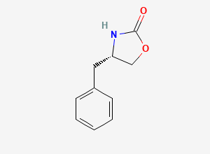 Two-dimensional chemical structure of (S)-4-Benzyl-2-oxazolidinone, CAS 90719-32-7