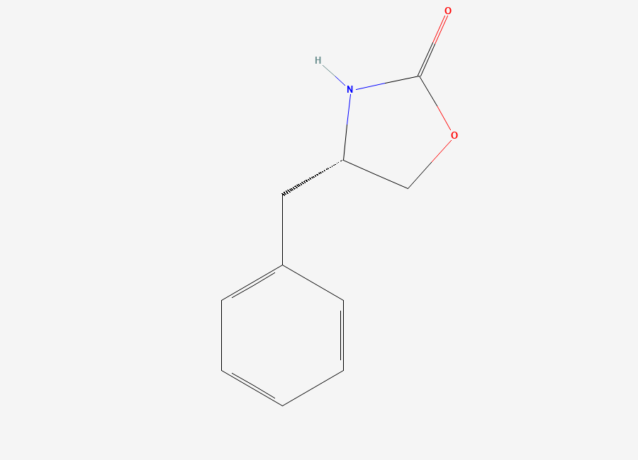Two-dimensional chemical structure of (S)-4-Benzyl-2-oxazolidinone, CAS 90719-32-7
