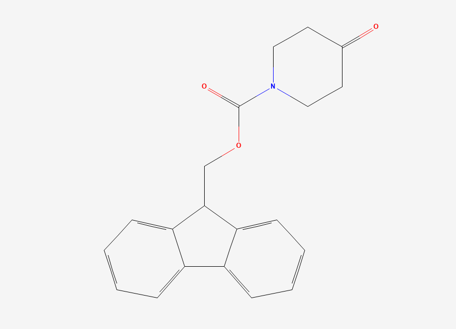 Two-dimensional chemical structure of 1-Fmoc-4-piperidone