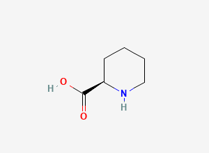 Two-dimensional chemical structure of Pipecolic acid, (+)-