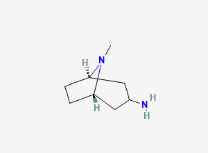 Two-dimensional chemical structure of endo-8-Methyl-8-azabicyclo[3.2.1]octan-3-amine