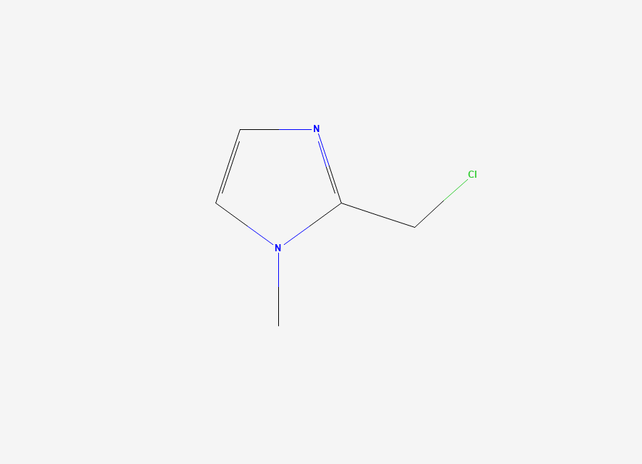 Two-dimensional chemical structure of 2-(chloromethyl)-1-methyl-1H-imidazole