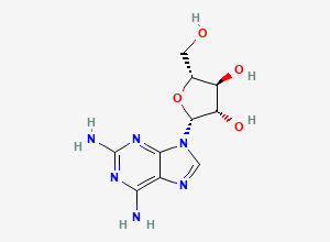 Two-dimensional chemical structure of ara-DAP