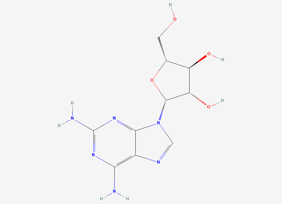 Two-dimensional chemical structure of ara-DAP
