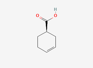 Two-dimensional chemical structure of (R)-Cyclohex-3-enecarboxylic acid