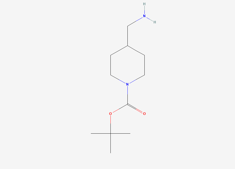 Two-dimensional chemical structure of 1-Boc-4-(aminomethyl)piperidine