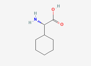 Two-dimensional chemical structure of (alphaS)-alpha-Aminocyclohexaneacetic acid