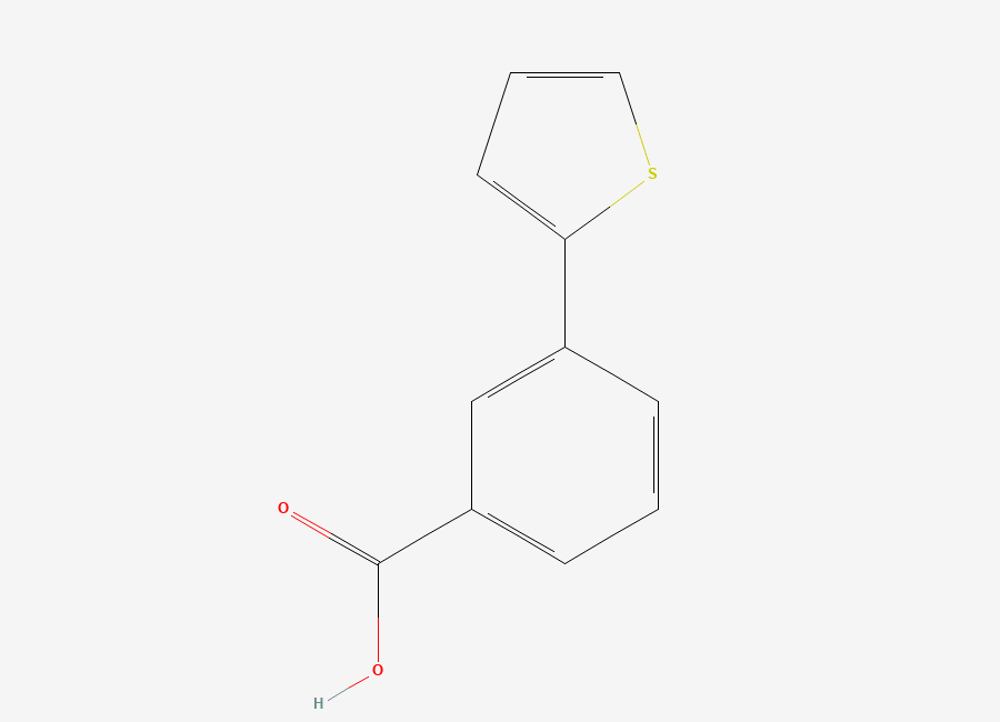 Two-dimensional chemical structure of 3-(Thien-2-yl)benzoic acid