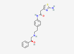 Two-dimensional chemical structure of Mirabegron S-Isomer (Free Base), CAS 1796931-48-0