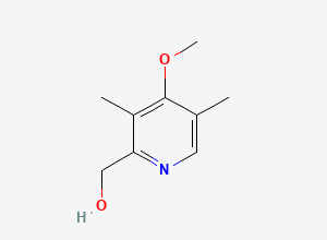 Two-dimensional chemical structure of Omeprazole Hydroxymethyl Impurity (Free Base), CAS 86604-78-6