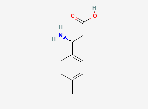 Two-dimensional chemical structure of (r)-3-(p-Methylphenyl)-beta-alanine