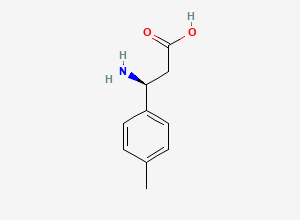 Two-dimensional chemical structure of (s)-3-(p-Methylphenyl)-beta-alanine