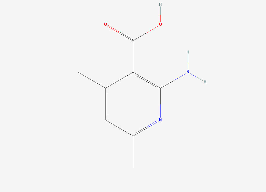 Two-dimensional chemical structure of 2-Amino-4,6-dimethylnicotinic acid