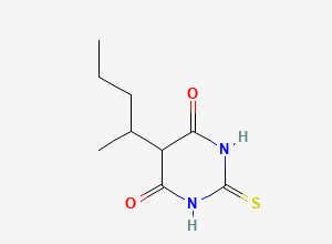 Two-dimensional chemical structure of Thiopental EP Impurity A, CAS 29639-67-6