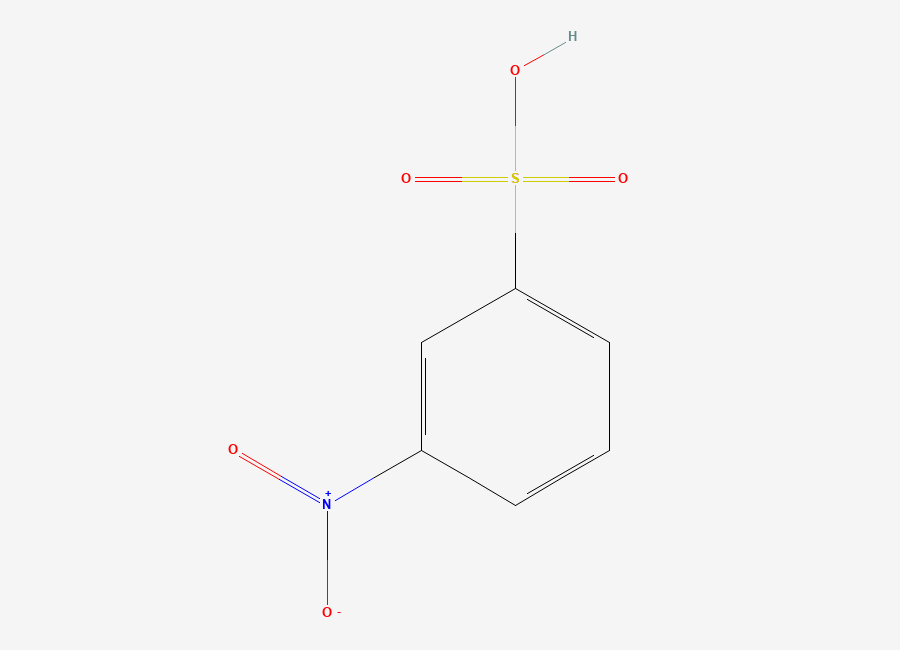 Two-dimensional chemical structure of 3-Nitrobenzenesulfonic acid