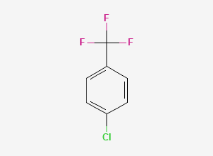 Two-dimensional chemical structure of 4-Chlorobenzotrifluoride, CAS 98-56-6