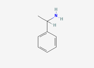 Two-dimensional chemical structure of 1-Phenylethan-1-amine, CAS 618-36-0