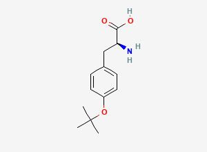 Two-dimensional chemical structure of O-tert-Butyl-L-tyrosine