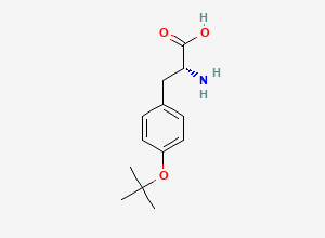 Two-dimensional chemical structure of O-tert-Butyl-D-tyrosine