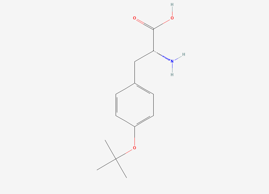 Two-dimensional chemical structure of O-tert-Butyl-D-tyrosine