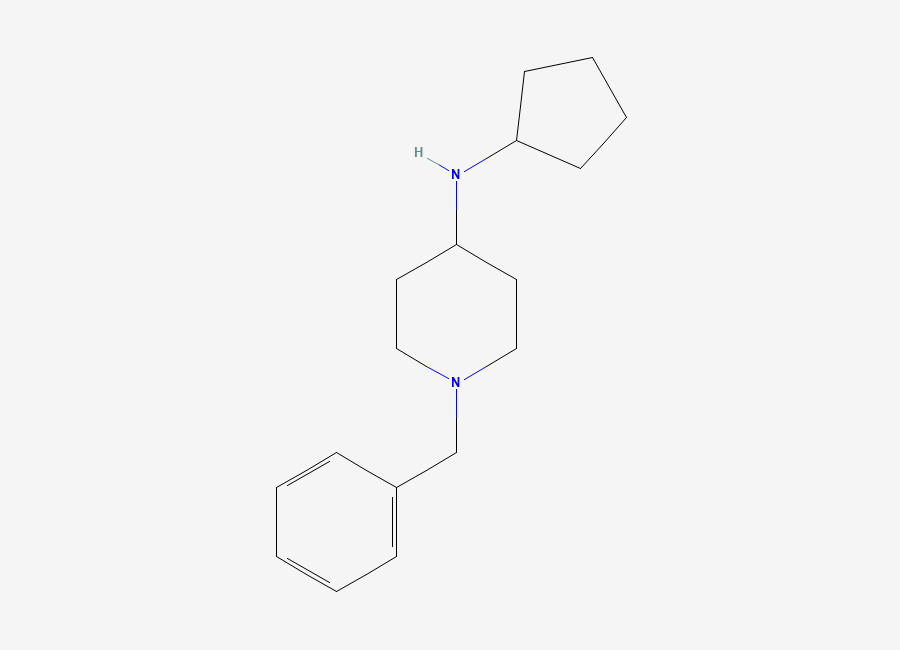 Two-dimensional chemical structure of 1-benzyl-N-cyclopentylpiperidin-4-amine