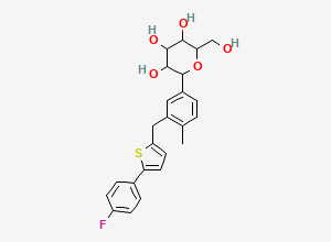 Two-dimensional chemical structure of epi-Canagliflozin
