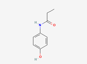 Two-dimensional chemical structure of Acetaminophen Related Compound B / Paracetamol EP Impurity B, CAS 1693-37-4