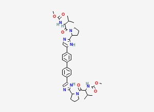 Two-dimensional chemical structure of Hcv-IN-24